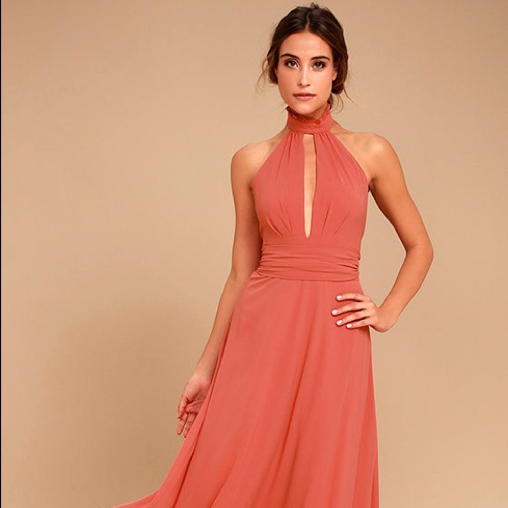 lulus first comes love maxi